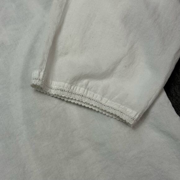 Papillon Los Angeles Womens Sz S Tunic Blouse Cottage Peasant Slit Sides - Picture 10 of 10